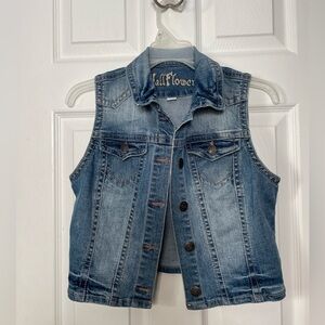 Small Wallflower denim vest